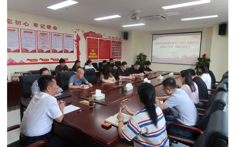 以青春立风骨  铸廉洁扬正气海南海洋清廉国企建设“五四”专题活动