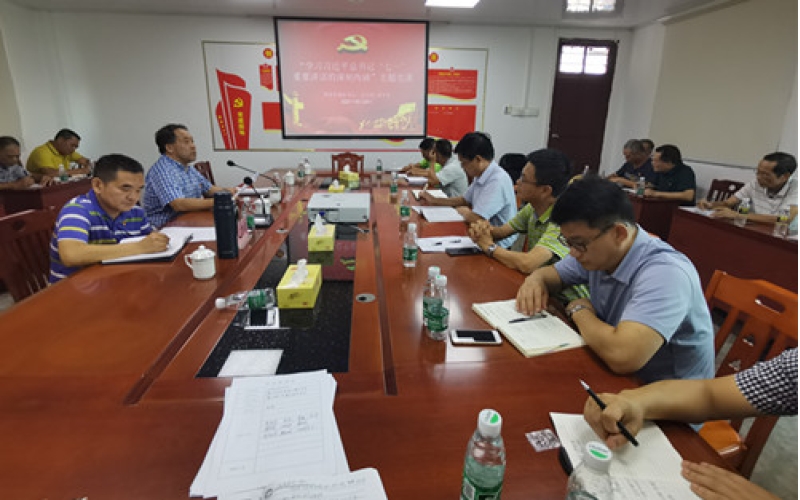 海渔集团组织“学习习近平总书记‘七一’重要讲话的深刻内涵”主题党课